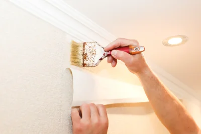 Pose de papier peint à Monneville — revêtements muraux et toiles de verre